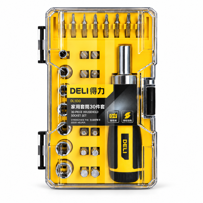 30-Piece Socket & Bit Set